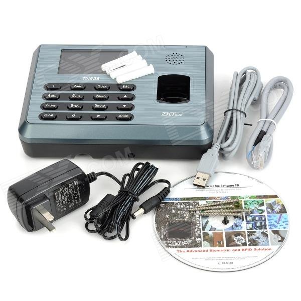 Zkteco tx 628 fingerprint time attendance time recorder system the